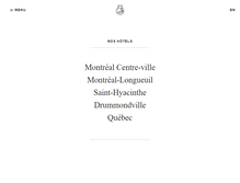 Tablet Screenshot of hotelsdauphin.ca